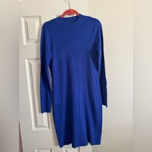 Banana Republic Royal Blue Long Sleeve Dress